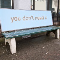 Anti-Advertising Agency Bus Stop Bench